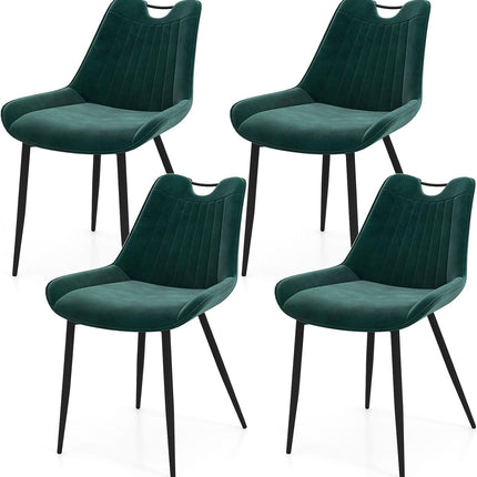 Dreamade Dining Chairs Set of 4 PU Leather Upholstered Kitchen Dining Room Chairs