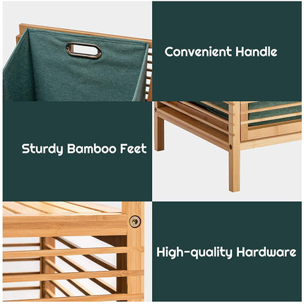 Bamboo Freestanding Clothes Basket - Dreamadeus