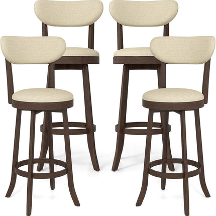 Dreamade 30.5" Swivel Bar Stools Set for Kitchen Island Dining Room Pub