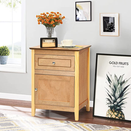 Wooden End Table W/Shelf - Dreamade