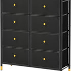 Dreamade Dresser for Bedroom with 5 Storage Drawers - Fabric Dresser Tower with Metal Frame, Fabric Bins
