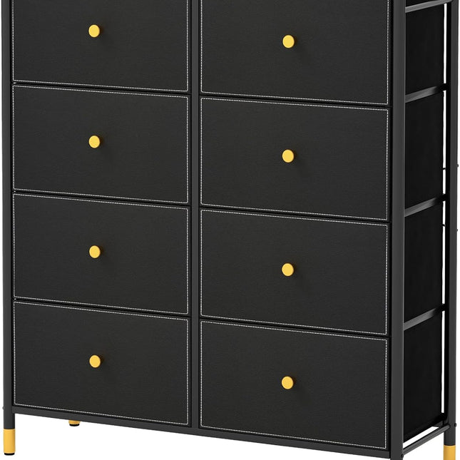 Dreamade Dresser for Bedroom with 5 Storage Drawers - Fabric Dresser Tower with Metal Frame, Fabric Bins
