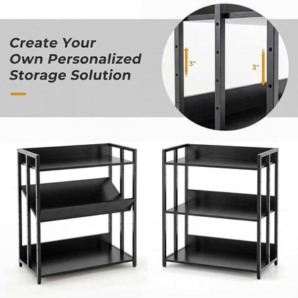 Dreamade 3-Tier Industrial Bookshelf
