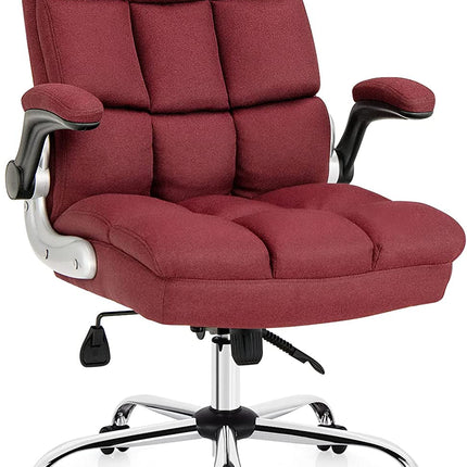 Dreamade Executive Office Chair,Adjustable Tilt Angle and Flip-up