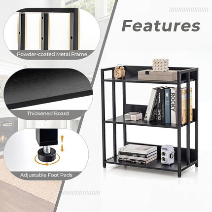 Dreamade 3-Tier Industrial Bookshelf