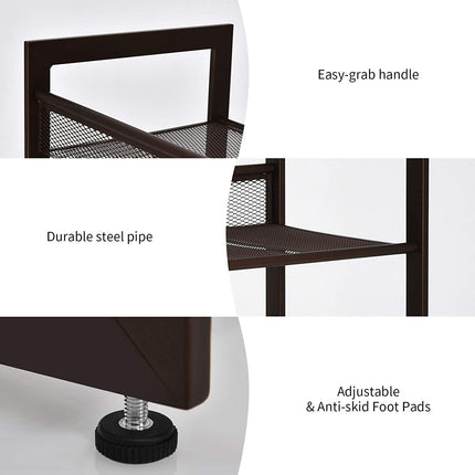 4-Tier Metal Shoe Rack, Shoe Storage Organizer - Dreamadeus