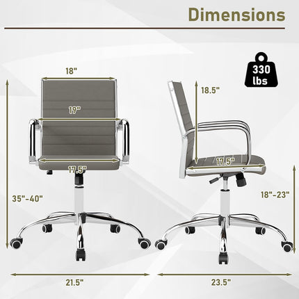Dreamade Leather Office Chair,Ergonomic Computer Desk Chair
