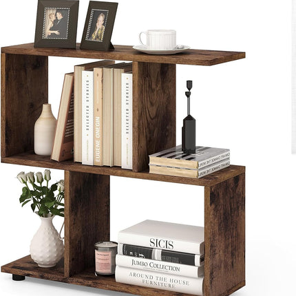 Dreamade 3-Tier Geometric Bookshelf