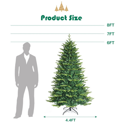 Dreamade Christmas Tree, PVC & PE Branch Tips, Indoor Holiday Festival Decoration for Residential Commercial Use - DreamadeUS
