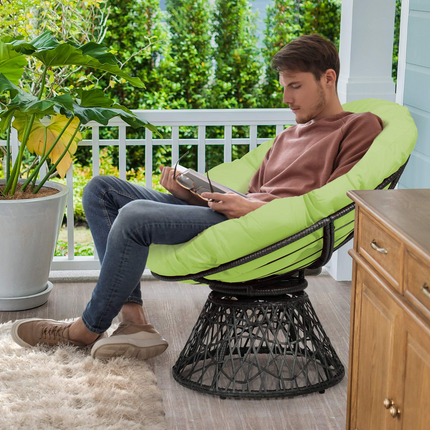 Dreamade Rattan Round Papasan Chair
