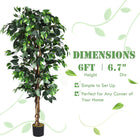 4/5.5/6FT FICUS Silk Leaf Artificial Tree - DreamadeUS