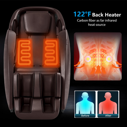 Dreamade SL Track Massage Recliner Zero Gravity W/Negative Ion Generator