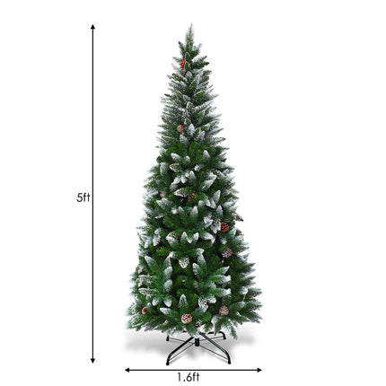 5ft, 6FT 7.5FT Artificial Pencil Christmas Tree - DreamadeUS