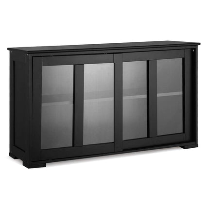 Dreamade Buffet Sideboard, Wood Credenza with Sliding Doors