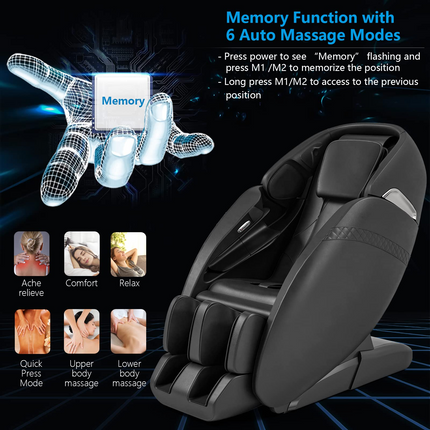 Dreamade SL Track Massage Recliner Zero Gravity W/Negative Ion Generator