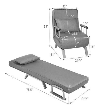 Dreamade Convertible Sofa Bed Sleeper Chair