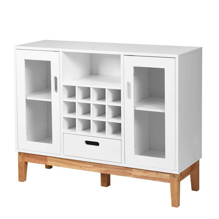 Dreamade Buffet Sideboard, Wood Kitchen Server, Storage Cupboard