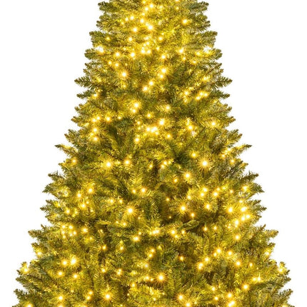 Dreamade Pre-Lit Artificial Christmas Tree with 7 Lighting Modes & Folding Metal Stand