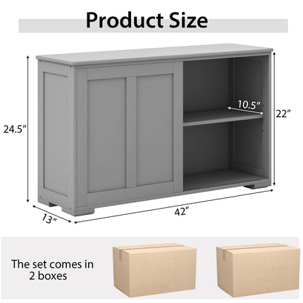 DREAMADE Buffet Cabinet, Modern Buffets & Sideboards Cabinet w/Storage