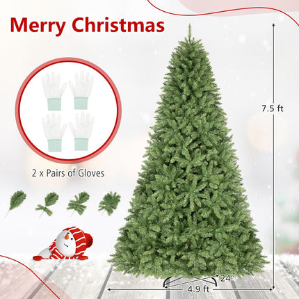 DREAMADE Christmas Tree | Artificial Christmas Tree Hinged Branches and Folding Metal Stand for Home