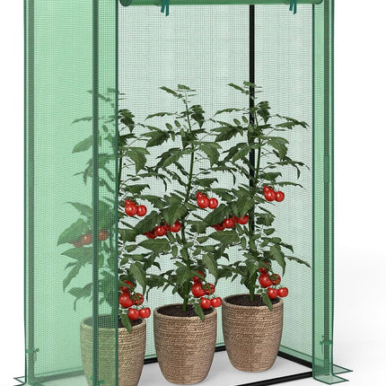 Dreamade Portable Mini Greenhouse with Roll-Up Zippered Door
