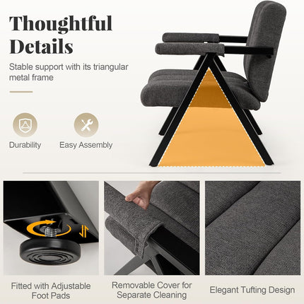 Dreamade Mid-Century Modern Accent Chair with Deepened Seat