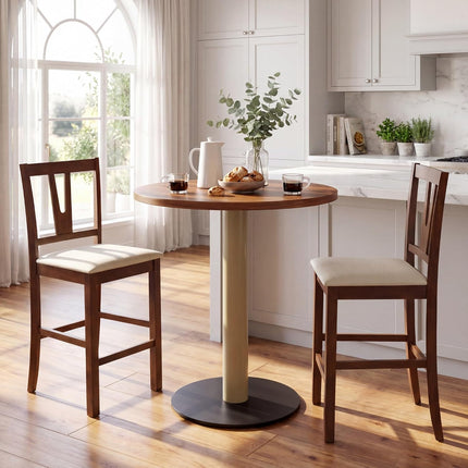 Dreamade 24" Counter Height Mid-Century Bar Stools