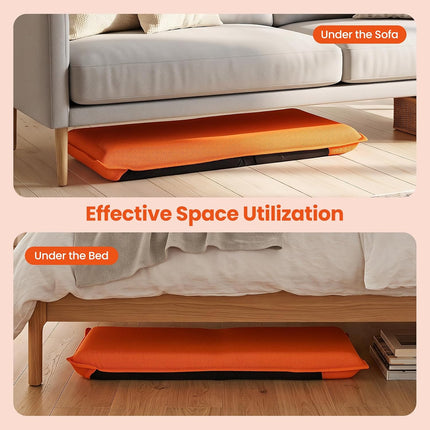 Dreamade Adjustable Mesh Floor Sofa Chair & 6-Position Multiangle Padded Floor Chair