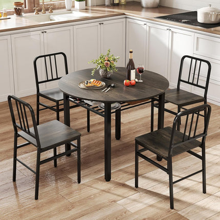 Dreamade Metal Dining Chairs Set of 4 & Modern Kitchen Chairs