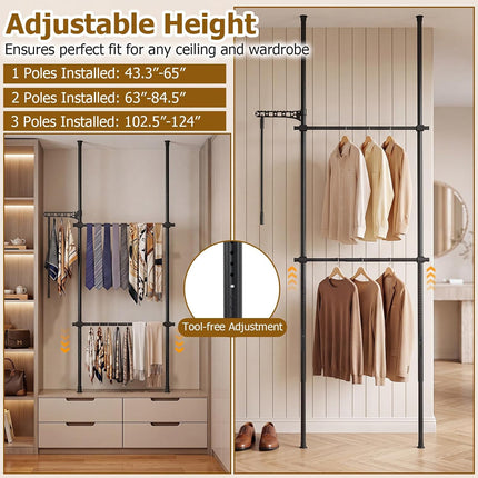 Dreamade Floor to Ceiling Clothes Rack