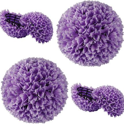 Dreamade 11 Inch Topiary Balls Artificial Outdoor Set of 2, Faux Boxwood Ball, Fake Plant Sphere