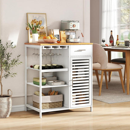 Dreamade Kitchen Island with Storage Cabinet