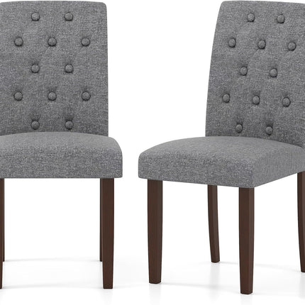 Dreamade Tufted Dining Chairs Set of 2/4 Upholstered Kitchen Chairs w/Padded Seat & High Backrest