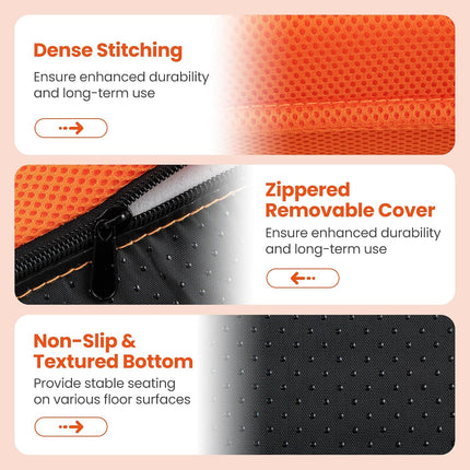 Dreamade Adjustable Mesh Floor Sofa Chair & 6-Position Multiangle Padded Floor Chair