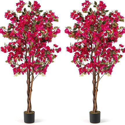 Dreamade 6 FT Bougainvillea Artificial Tree Artificial Plants for Indoor Decor