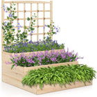 Dreamade 3-Tier Raised Garden Bed with Trellis and 3 Planter Boxes