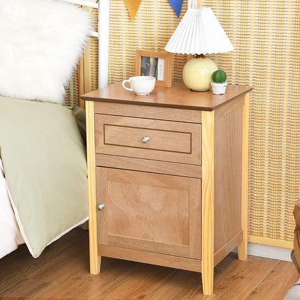 Wooden End Table W/Shelf - Dreamade