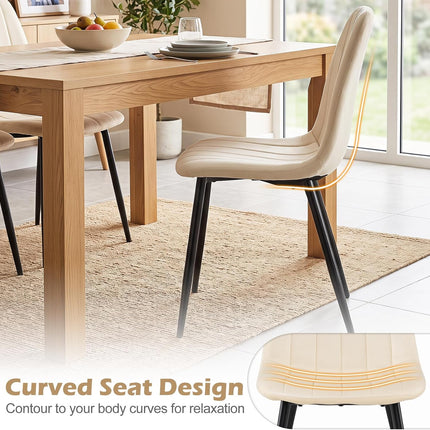 Dreamade Upholstered Dining Chairs Set of 4