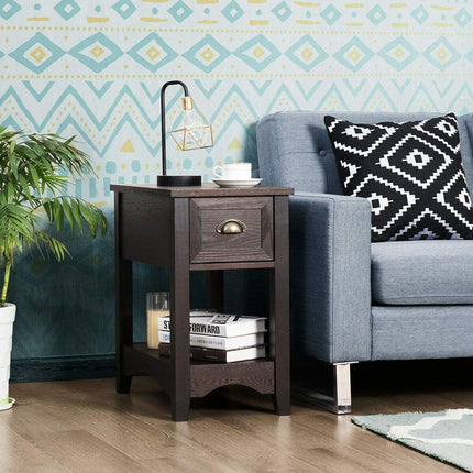 Chair Side End Table with Drawer - Dreamadeus