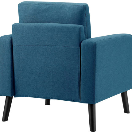 Dreamade Modern Accent Chair, Mid-Century Upholstered Armchair Club Chair - Dreamadeus