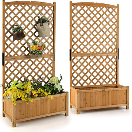 Planter Raised Bed with Trellis - Dreamade