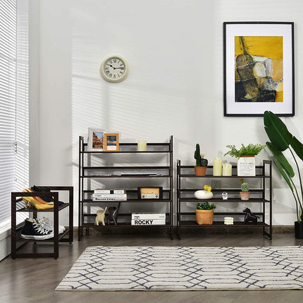 4-Tier Metal Shoe Rack, Shoe Storage Organizer - Dreamadeus