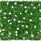 Expandable Fence with Leaves, 6.5ft Privacy Screen Decorative Fake Ivy Fencing Panel