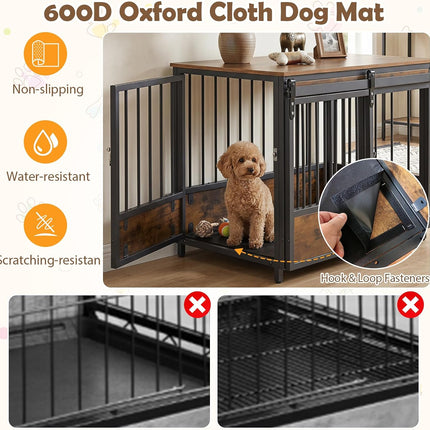 Dreamade Dog Crate Furniture with 2 Doors