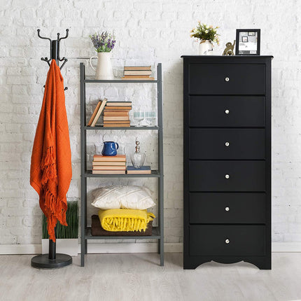 6 Drawer Chest Wooden Dresser Clothes Organizer Bedroom - Dreamadeus