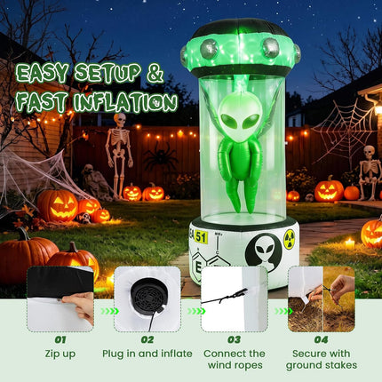 DREAMADE 7.4 FT Halloween Alien Inflatable