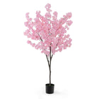 DREAMADE 6.5FT Artificial Cherry Blossom Tree, Faux Sakura Tree w/ 900 Pink Flowers