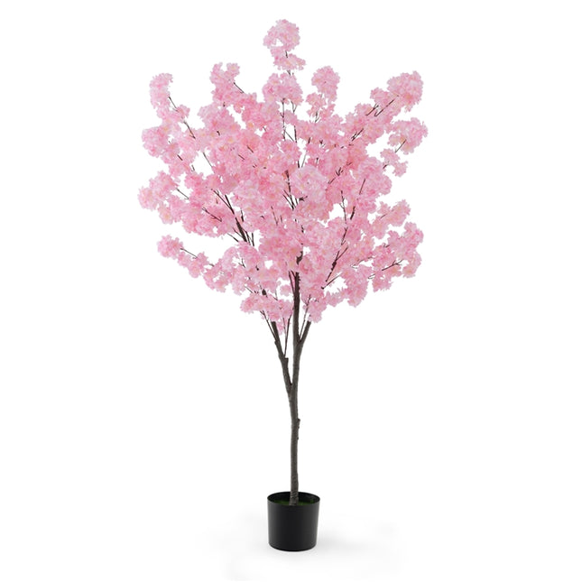 DREAMADE 6.5FT Artificial Cherry Blossom Tree, Faux Sakura Tree w/ 900 Pink Flowers