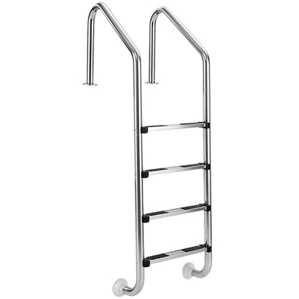 DREAMADE Inground Pool Ladder, 4-Step Swimming Pool Entry Ladder
