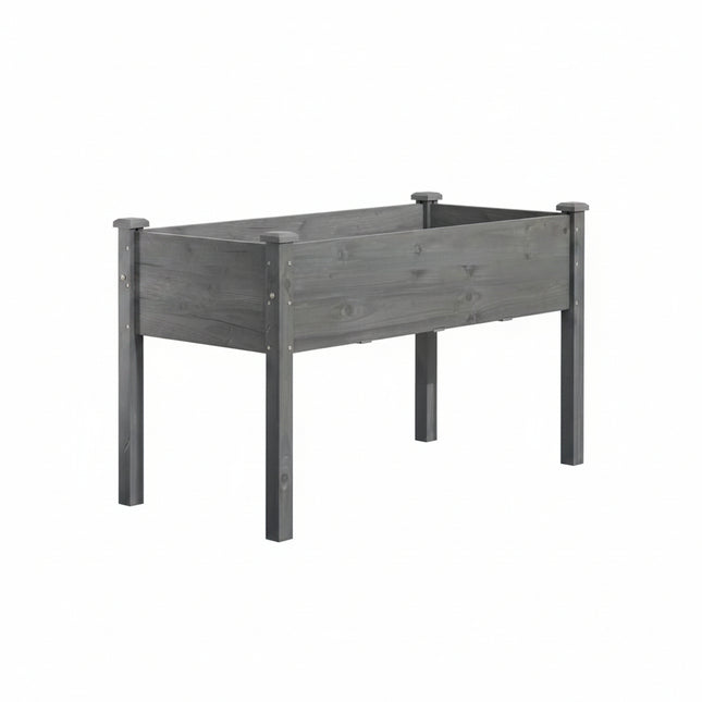 DREAMADE Raised Garden Bed, 47" x 22.5" x 30" Elevated Planter Box w/Legs & Drainage Hole